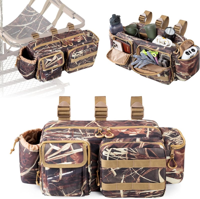 Smasrob Tree Stand Bag with Quieter Buckle Straps, Hunting Bag for Treestand with Multiple Pockets, Fits Most Tree Stands, Camouflage - Image 1